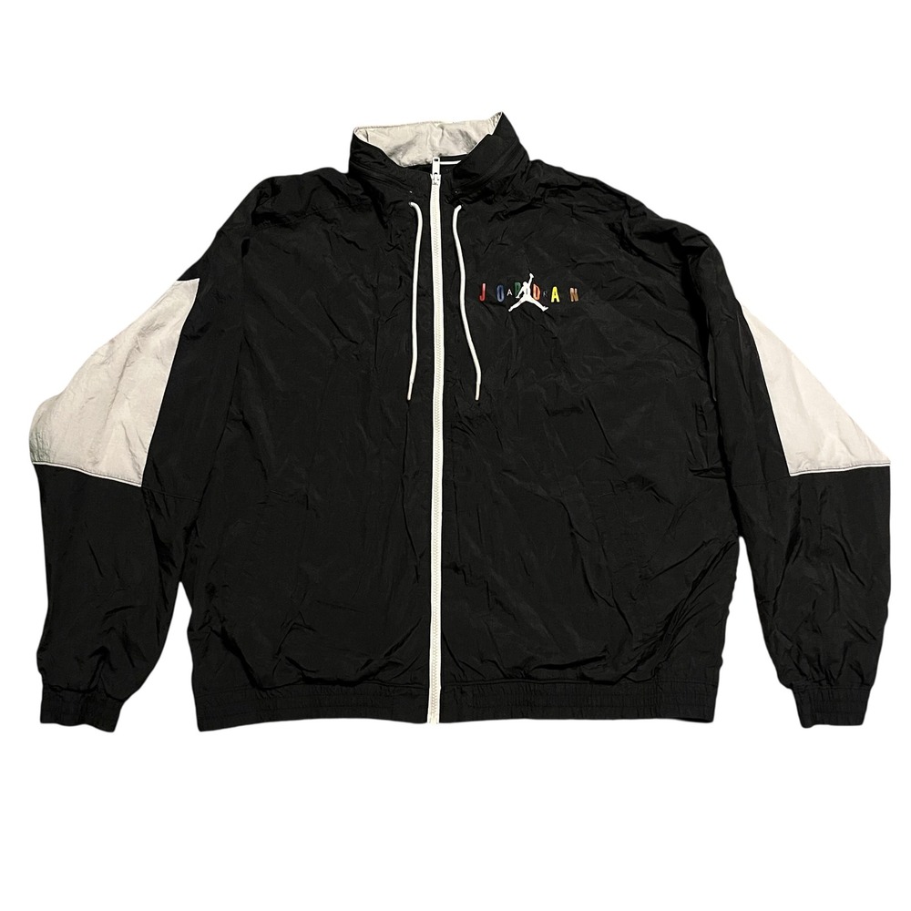 Air Jordan Sport‎ DNAColorblock Jacket Black White Windbreaker Mens XXL